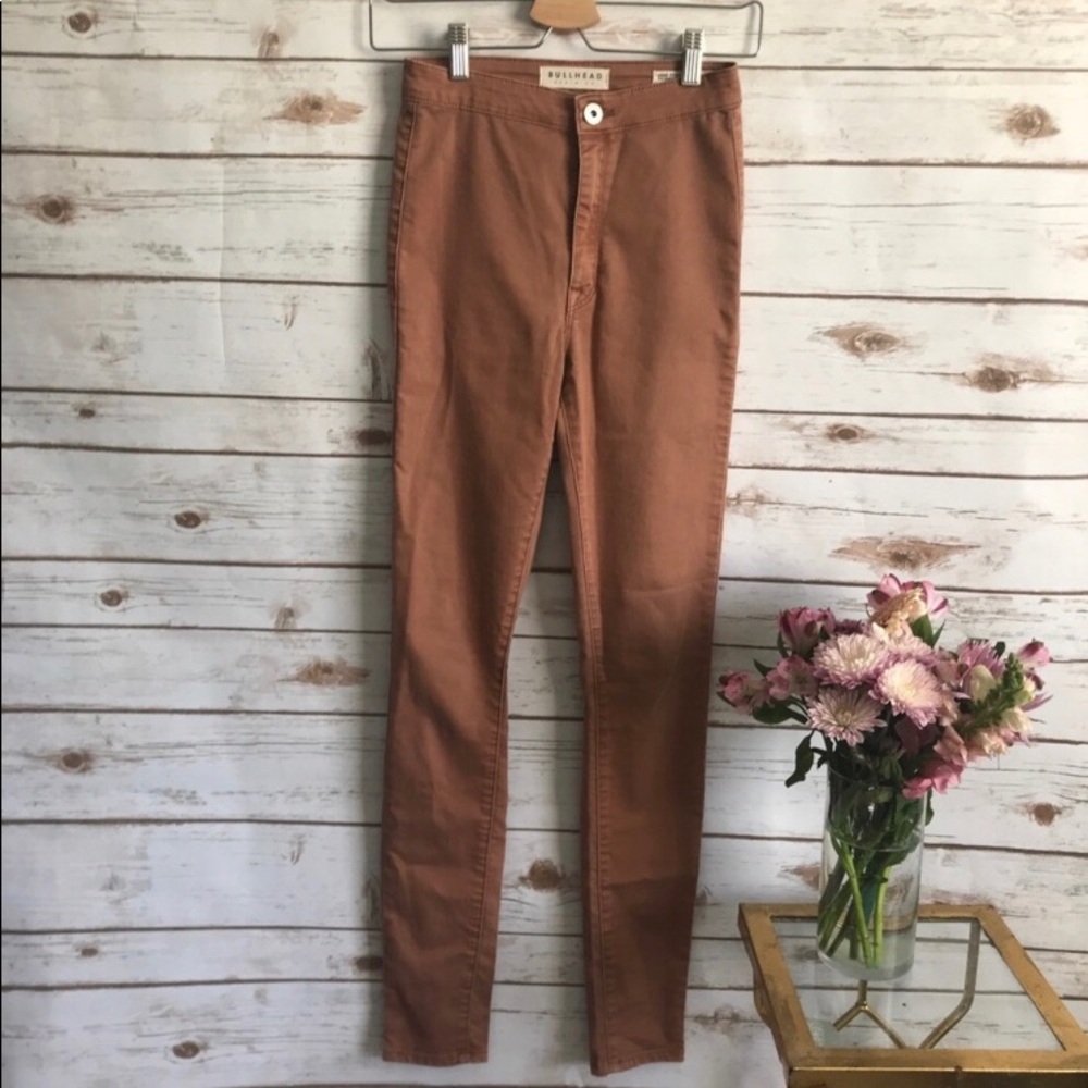 PacSun Bullhead Sz 3 Uber High Rise Gold Skinny